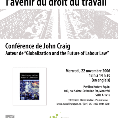 Affiche de la conférence