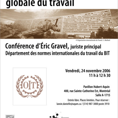Affiche de la conférence