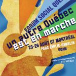 Affiche officielle du Forum Social Québécois