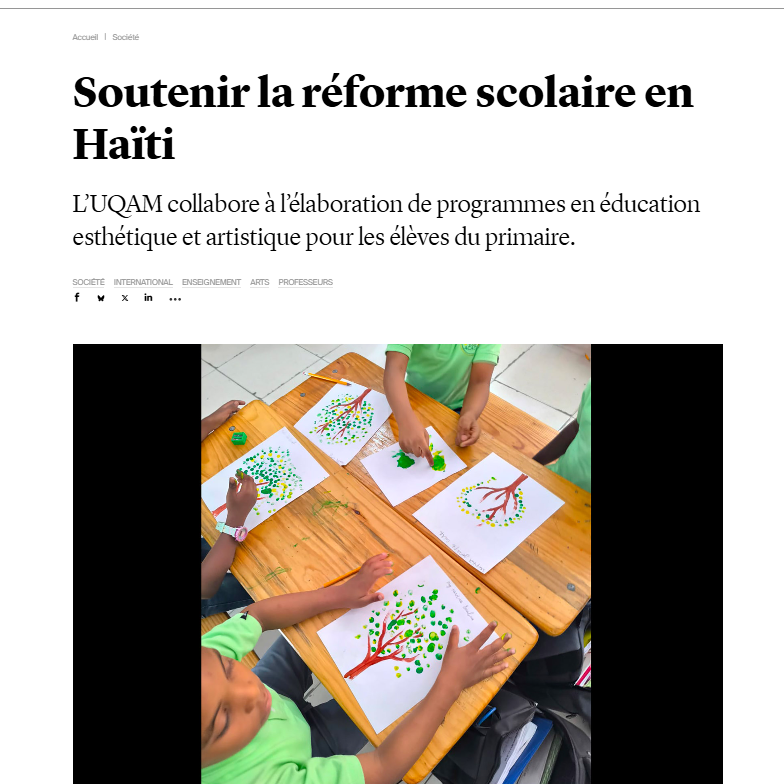 Soutenir la réforme scolaire en Haïti