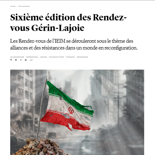 Sixième édition des Rendez-vous Gérin-Lajoie