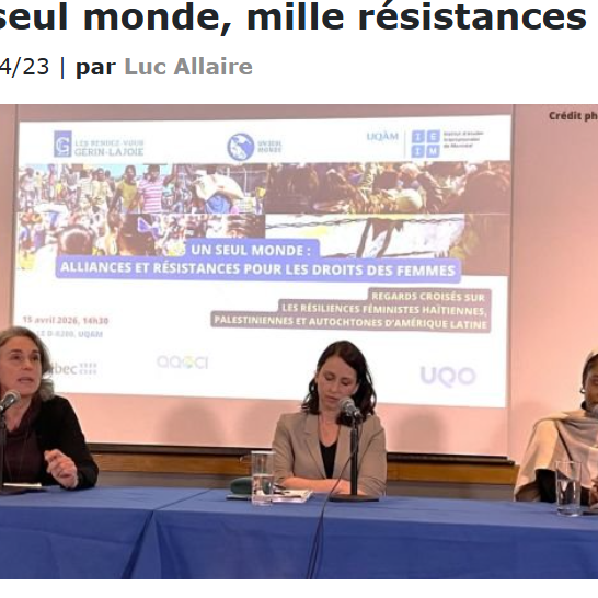 Un seul monde, mille résistances