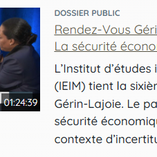 Rendez-Vous Gérin-Lajoie 2026 : La sécurité économique du Québec